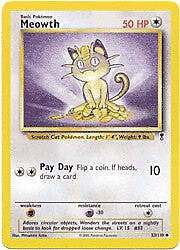 Carta pokemon meowth - carta,