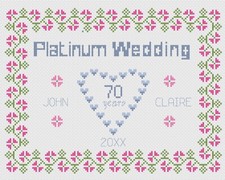 Punto croce matrimonio - punto,