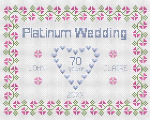 Punto croce matrimonio - punto,