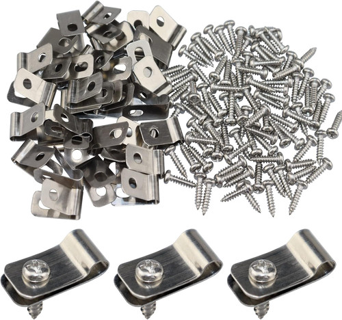 100 clip metalicos para cerca
