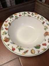 Zuppiera porcellana Bianca Con Disegni Sul Bordo Nuova Diametro 30 Cm