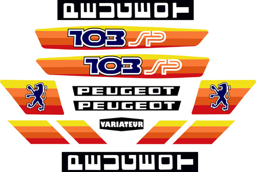 Peugeot 103 decal - 103, sp