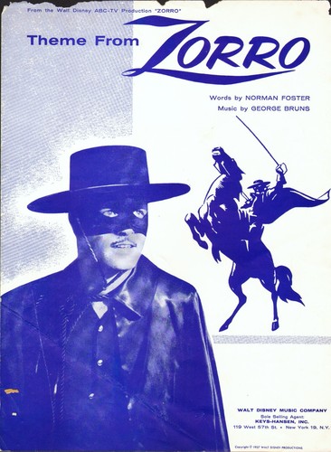 Spartiti zorro 1957 guy - zorro,