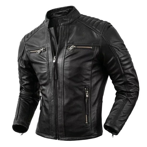 Giacca motociclista nera - da, in