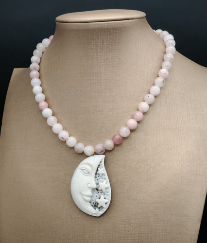 Collana donna girocollo rosa