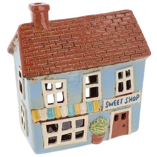 Portacandele village ceramica - portacandele,