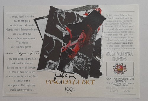 Etichetta vino pace - etichetta,