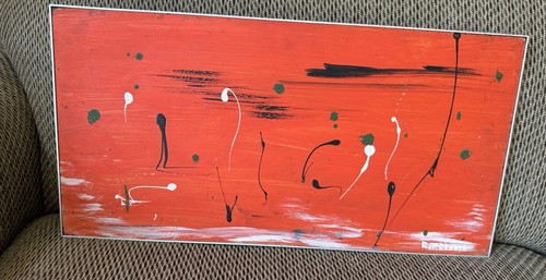 Quadro astratto moderno metà