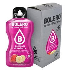 BOLERO Drinks - bevanda 12 sticks da 3g - BANANA & STRAWBERRY (banana e fragola)