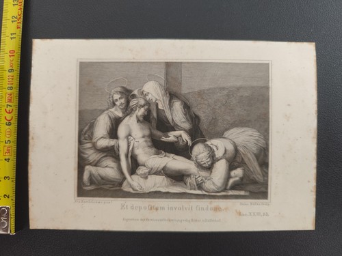 Antica incisione religiosa - antica,