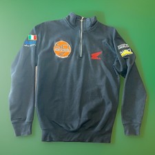 Felpa Cotone Honda Racing Team Mondiale Superbike Maniche Lunghe Moto/Bike, M