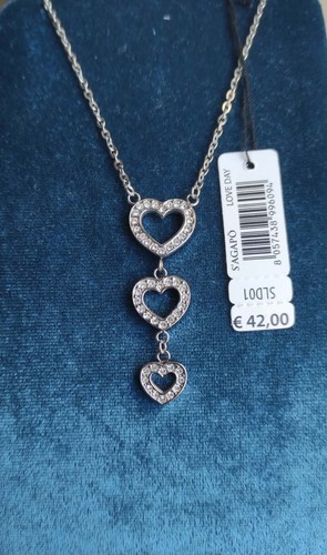 Collana per lei acciaio cuori - per,
