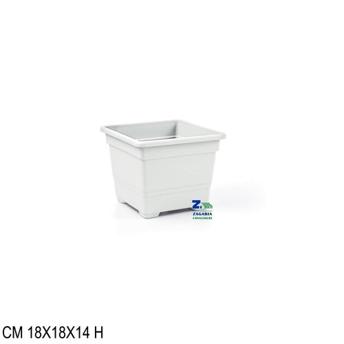 Vaso quadrato 18x18x14 h - cm,