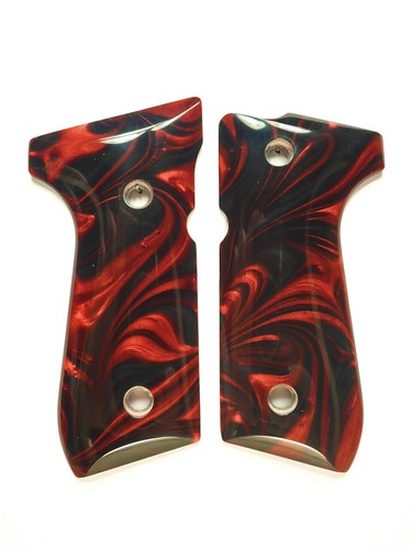 Red black pearl beretta - red, &