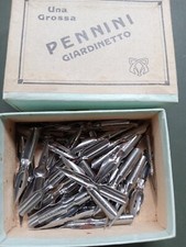  Scatola Giardinetto Con N.45 Pennini Stilografici Caporal 954 Originali Anni 30