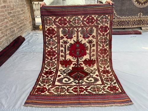 Tappeto lana afgana vintage