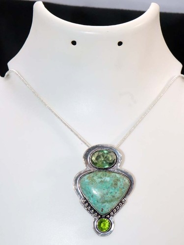 Collana trend turchese - collana,