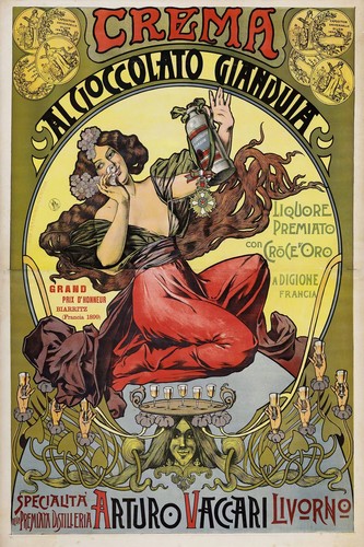 Poster crema cioccolato - al,