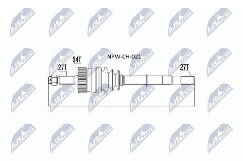 Albero motore nty - albero, npw-ch-021