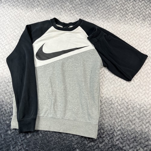 Nike felpa uomo nero grigio - felpa,