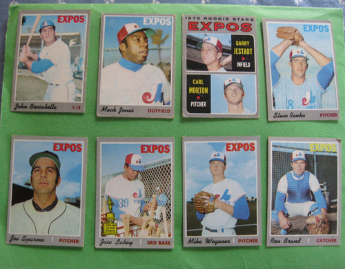 Lotto carte 1970 topps - 1970, (8)