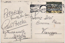 Autografo di Magda Olivero