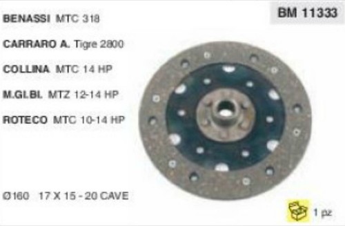 Disco frizione motocoltivatore - disco,