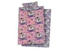 Minnie-Unicorno Completo Letto 3pz  Bambina,, Lenzuola Sopra+Sotto+Federa