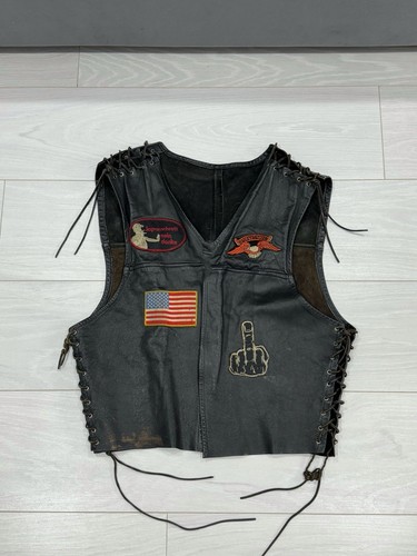 Gilet biker grunge harley - biker,