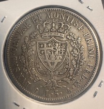 5 LIRE 1829 P LIRA ITALIANA