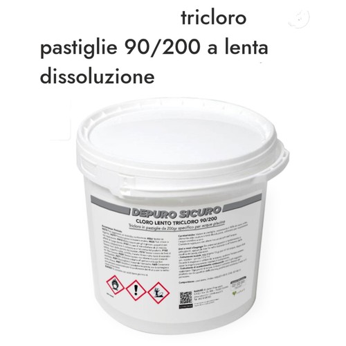 Cloro pastiglie da 200g - cloro,