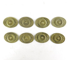 8 MEDAGLIONI IN BRONZO DORATO