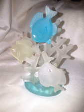 ACQUARIO TRIDIMENSIONE SWAROSKY VERDE TIFFANY E BIANCO . OGGETTO VINTAGE 1980 