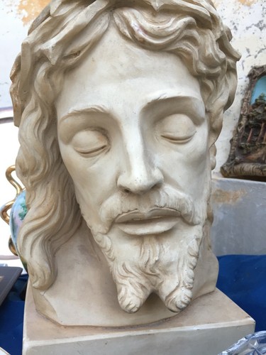 Cristo scolpito pietra con - scolpito,