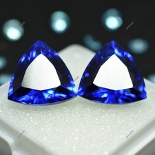 Zaffiro blu Ceylon impeccabile 19 ct pietra preziosa sciolta taglio trilione zaffiro sfaccettato