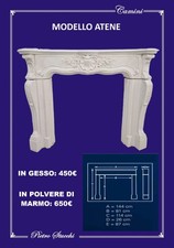 rivestimento camino in gesso