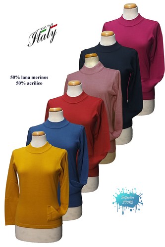Maglia donna mezzo collo