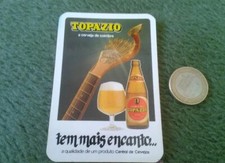 CALENDARIO DE BOLSILLO PORTUGUESE CALENDAR DE PORTUGAL 1986 CERVEZA TOPAZIO BEER