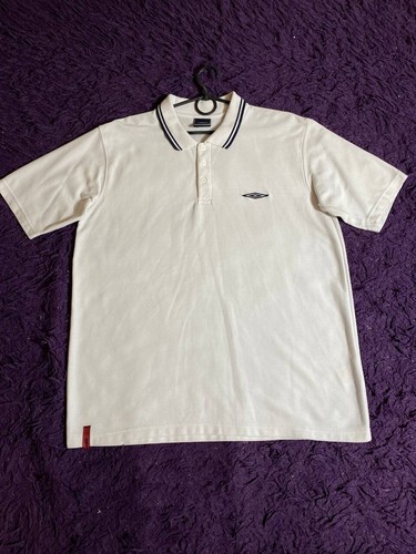 Polo uomo vintage umbro bianca - polo,
