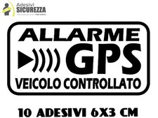 ADESIVI STICKERS ALLARME GPS