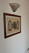 Quadro Papiro egiziano autentico con vetro e cornice
