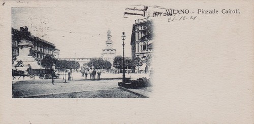 Milano mini cartolina - milano:,