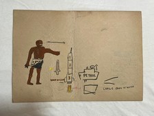 BASQUIAT disegno e quadro su