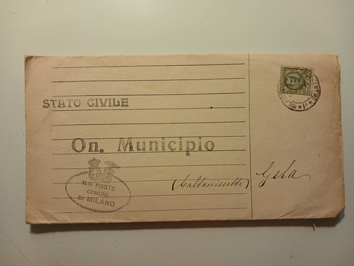Intero postale 1928 - postale, milano
