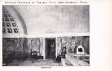 30-63) CARTOLINA ROMA ISTITUTO CENTRALE TERAPIA FISICA CALIDARIUM ANIMATA