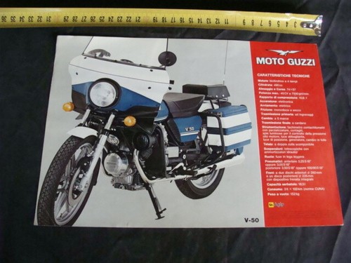 Brochure moto guzzi - moto, v50