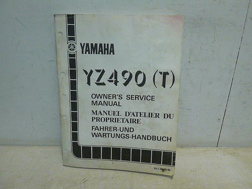 Yamaha yz490 manuale - yamaha,