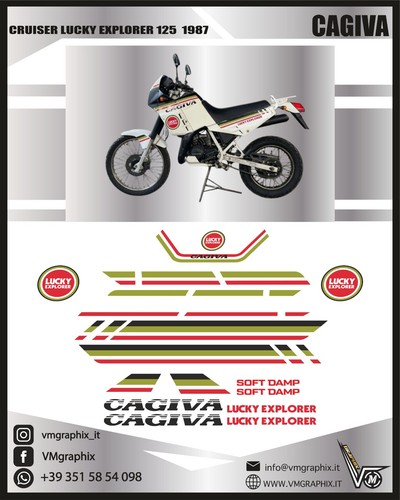 Adesivi cagiva cruiser lucky - adesivi,