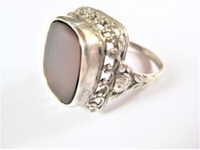 Antico Anello Argento 835 Con