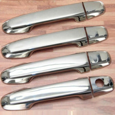 Kit maniglie porte acciaio inox mascherine cromate per Toyota Auris tipo E180 Yaris tipo XP13